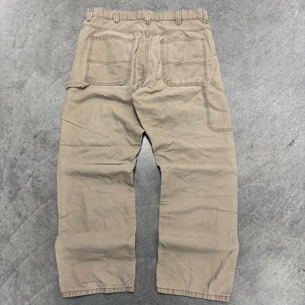 Mens Carpenter Pants Tan Earthtone Workwear Utility Earthtone 36x30